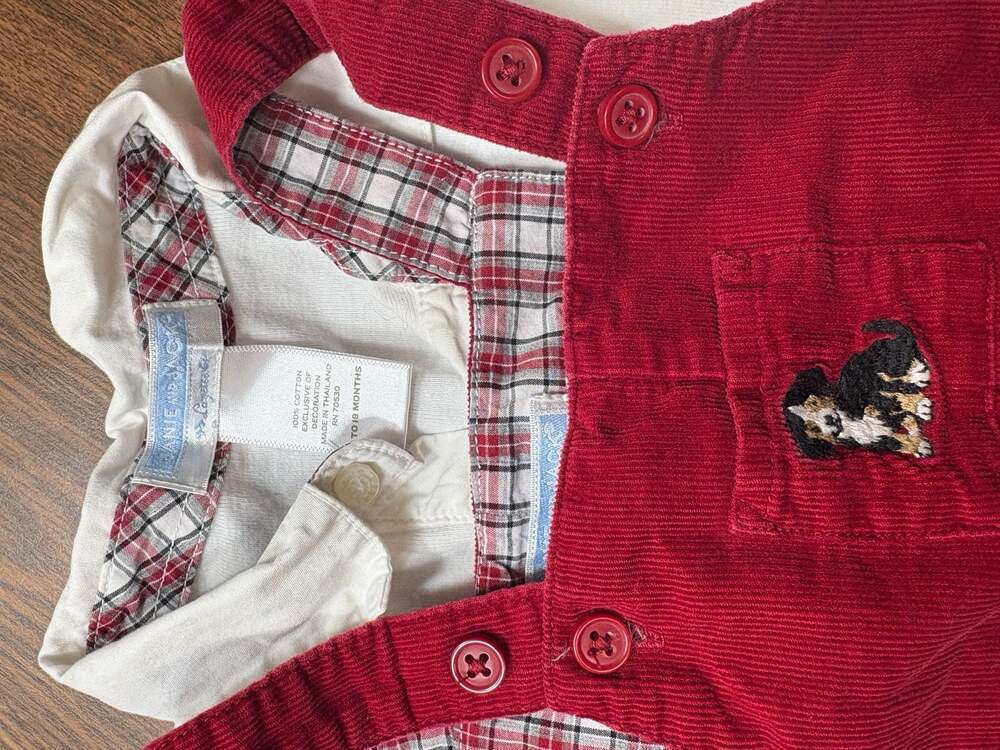 Janie and Jack overalls and onesie - Picture 3 of 7